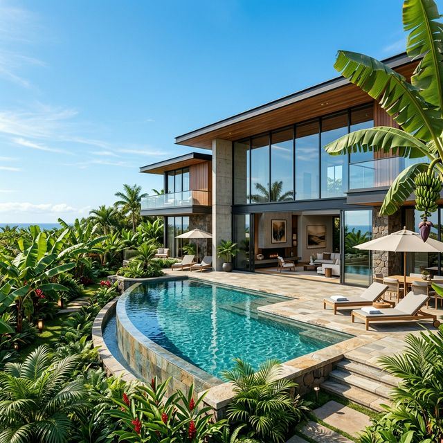 Villa with Banana Trees